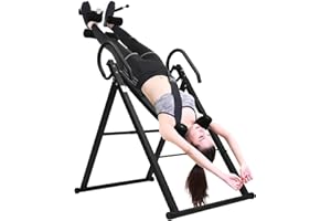 KAICHENYT Inversion Table, Back Stretcher Machine-330.7 lbs Capacity, Adjustable Protective, Adjust Height for Pain Relief Therapy