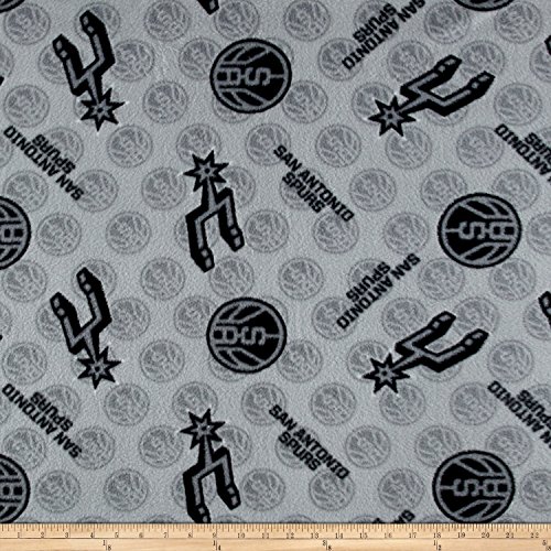 NBA Fleece San Antonio Spurs Fabric By The Yard