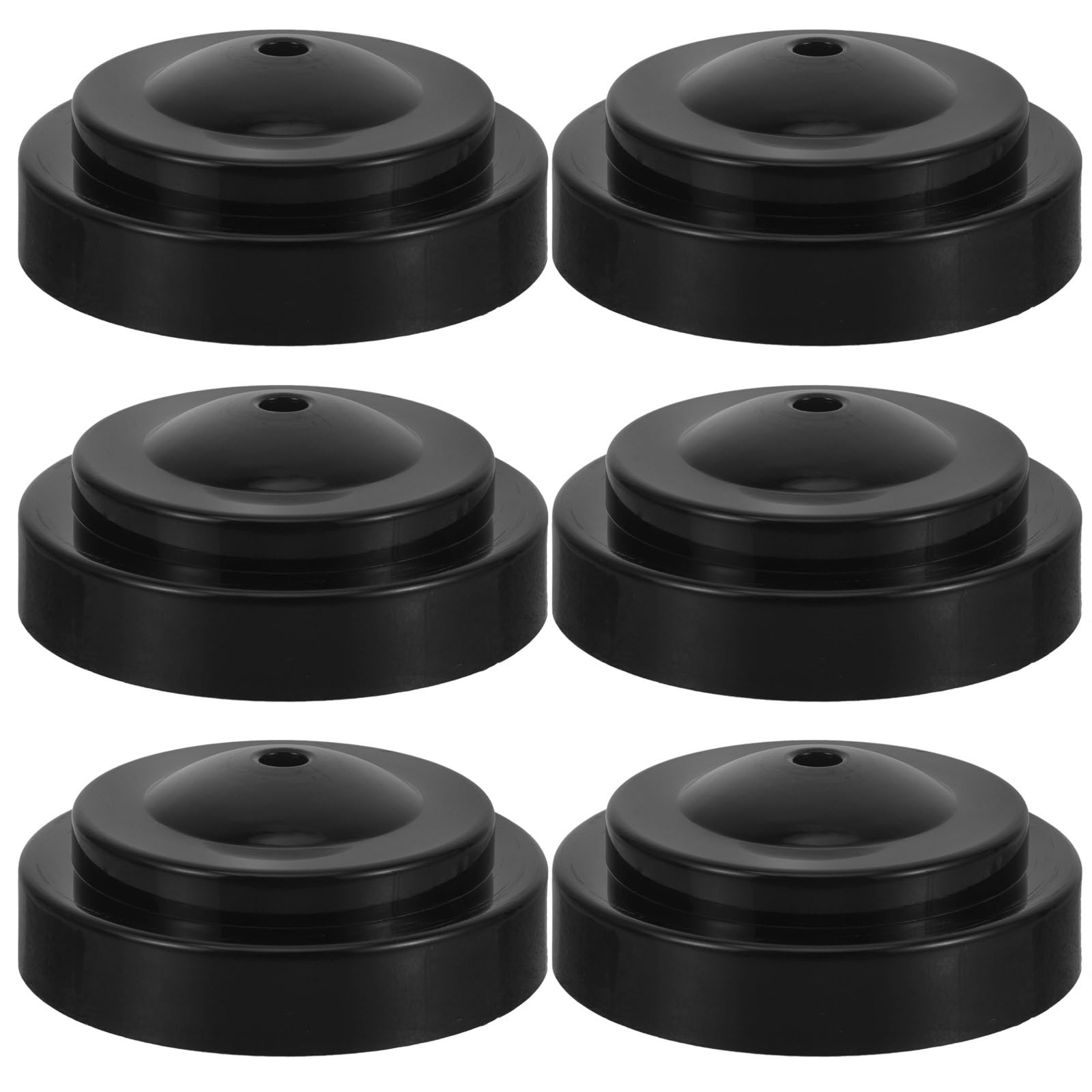 Happyyami Mini Flag Holder for Desk Small Flagpole Base 2.48In Table Flag Stand Office Desktop Display Party Decoration Set of 6