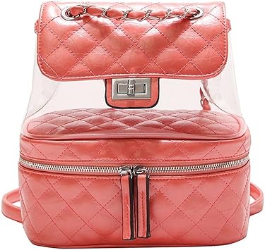 clear plastic mini backpack