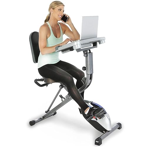 Exerpeutic ExerWorK 1000 Fully Adjustable Desk Folding Exercise