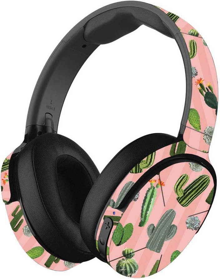 MightySkins Skin Compatible with Skullcandy Hesh 3 Wireless Headphones - Cactus Garden | Protective, Durable, and Unique Vinyl wrap Cover | Easy to Apply, Remove, and Change Styles | Made in The USA