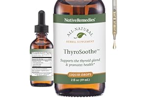 Native Remedies ThyroSoothe - All Natural Herbal Supplement Soothes The Thyroid Gland - Supports Systemic Balance in The Endocrine System and Thyroid Gland - 59 mL