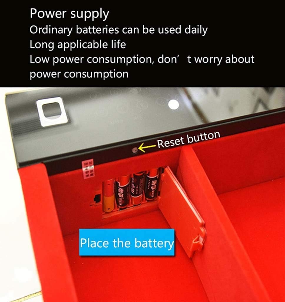 Mgo Safe Safety Cabinet Hidden Safe Biometric Lock Drawer Lock File Cabinet Fingerprint Cabinet Lock Smart Electronic Cabinet Lock USB Charging (Size : B): Home & Kitchen