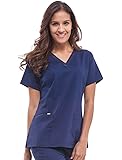 Healing Hands Scrub Top for Women with 3 Pockets and Easy Care, 2-Way Stretch Fabric 2278