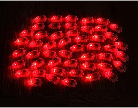 50x luz led lampara globo bombillas iluminacion forma de bala decoracion fiesta de cumpleanos roja