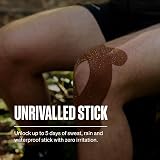 SPORTTAPE Kinesiology Tape 5cm x 5m Skin Tone Mid Brown Waterproof view 2