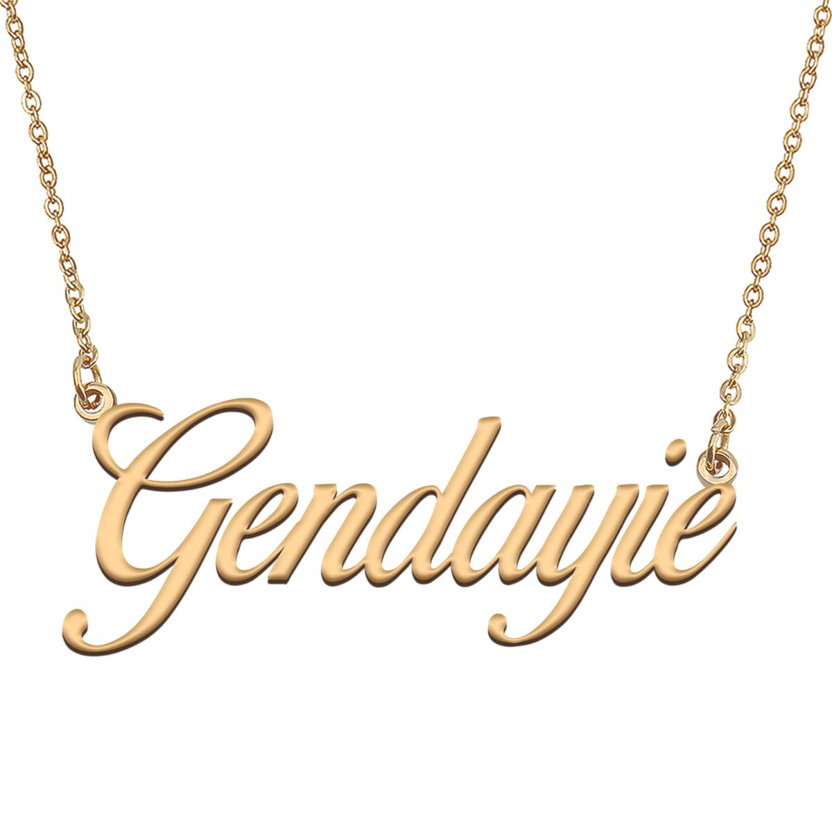HUAN XUN Customized Custom Simple Any Name Necklace