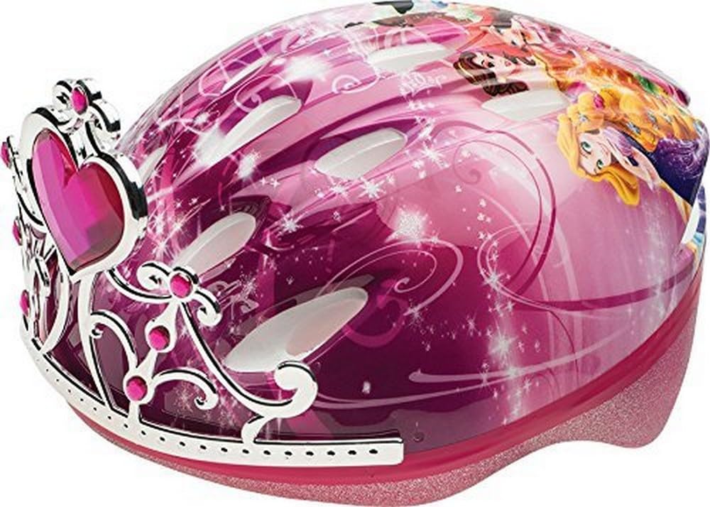 Bell Frozen Tiara Bike Helmet For Kids Ages 5-8 - CPSC Certified, Glitter &  Removable 3D Tiara Kids Helmet