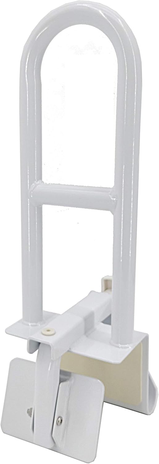 FixtureDisplays Adjustable Bathtub Safety Rail Shower Grab Handle Bar Edge Mount Clamp Senior Fall Prevention Handicap Bathtub Grab Bar 15265-NF No : Office Products