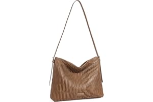 Telena Hobo Bags for Women Large Crossbody Purses Leather Shoulder Bucket Handbag Trendy with Adjustable Strap