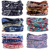 Neck Gaiter, Magic Headband Sport Headwear Elastic Face Mask Bandana Scarf UV Resistence Balaclava, Headwrap Helmet Liner for Men and Women - Cycling, Fishing, Running, Hiking, Camping