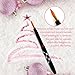 Lip Brush Set, FITDON Retractable Lip Brush with Cover Travel for Lipstick Gloss Applicator, Made with Cruelty Free Synthetic Bristles 10PCS (Pattern)