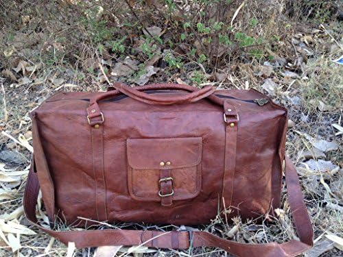 True Grit cuir Outlaw cuir Valise de voyage de nuit - 24 cm