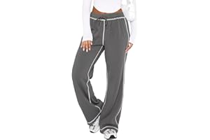 DISCIPBUSH Track Pants Women - Soft Wide Leg Sweatpants Women Drawstring Lounge Pants Joggers with Pockets