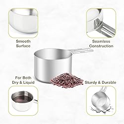 BERYLER 2PCS 1Cup (240ml, 8oz) Single Measuring