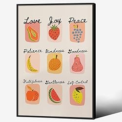 Trendy Fruit of The Spirit Wall Art Christian Bible