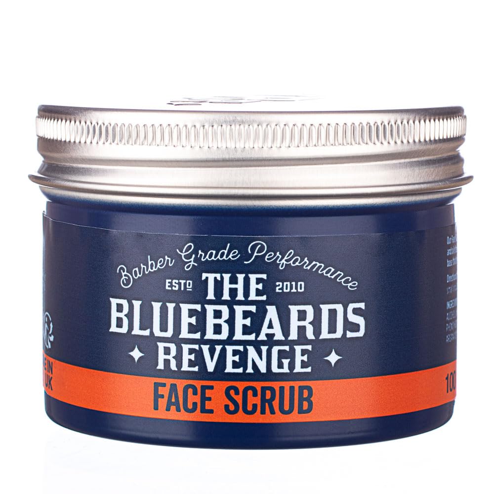 The Bluebeards Revenge, Deep Exfoliating Daily Face Scrub For Men, With Natural Olive Stones And Ginger, 100ml