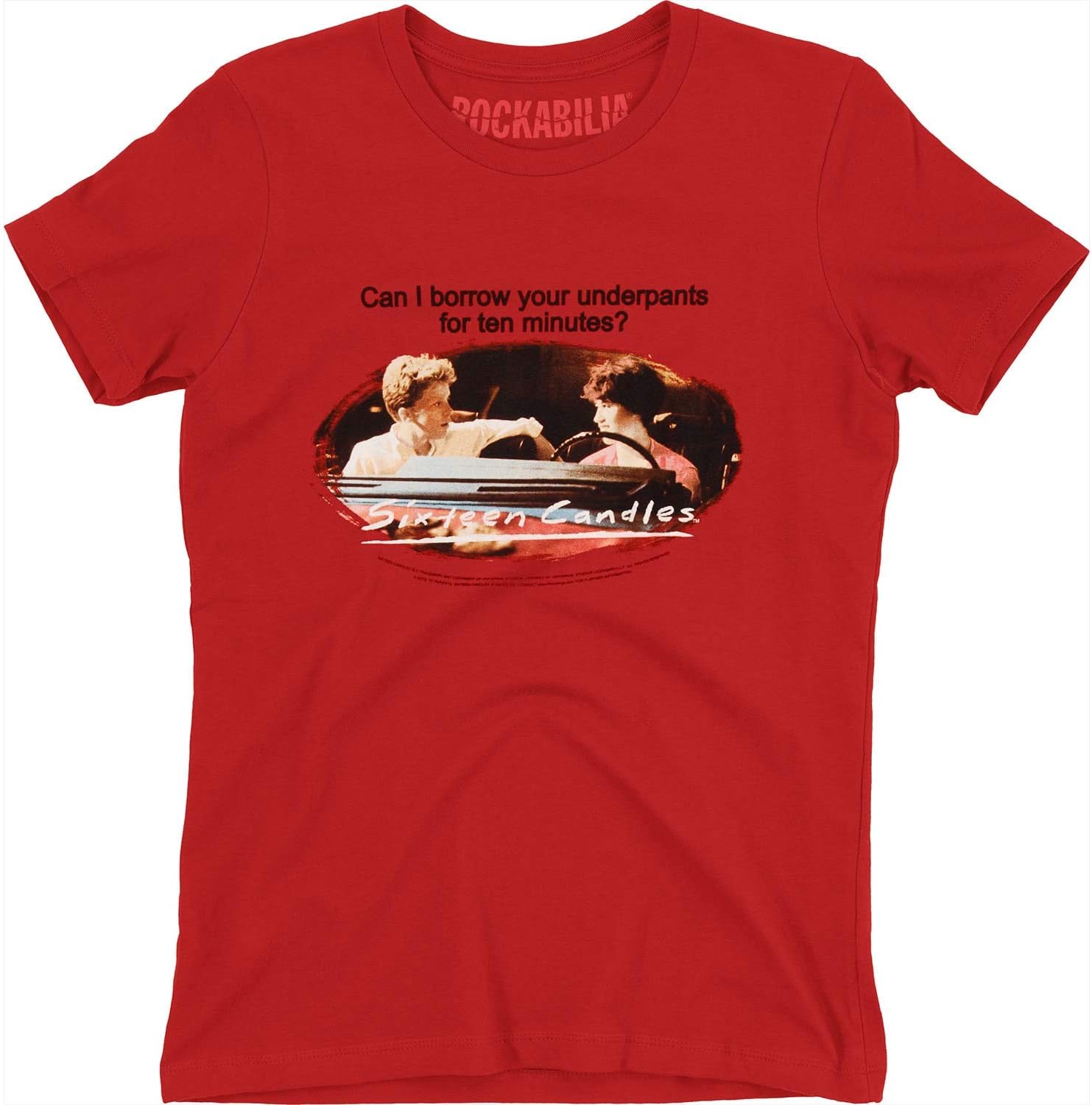Sixteen Candles Can I Borrow Girls Jr Red