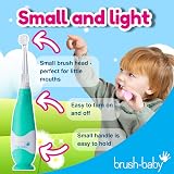 Brush-Baby BabySonic Kids Electric Toothbrush Teal 0-36 Months LED 2-Min Timer view 6