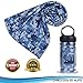 Micro Fiber Cooling Fitness Towel W/ Sports Bottle| Sports Towels For Instant Sweat Relief| Perfect For The Gym, Yoga, Pilates, Golf, Swimming, Work| Hypoallergenic For Sensitive Skin| 3 Color Options