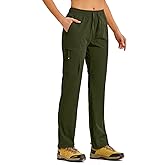 TBMPOY Women's Hiking Pants Water Resistant Lightweight Quick Dry Cargo Travel Fishing Work Camping Pant with 4 Pockets