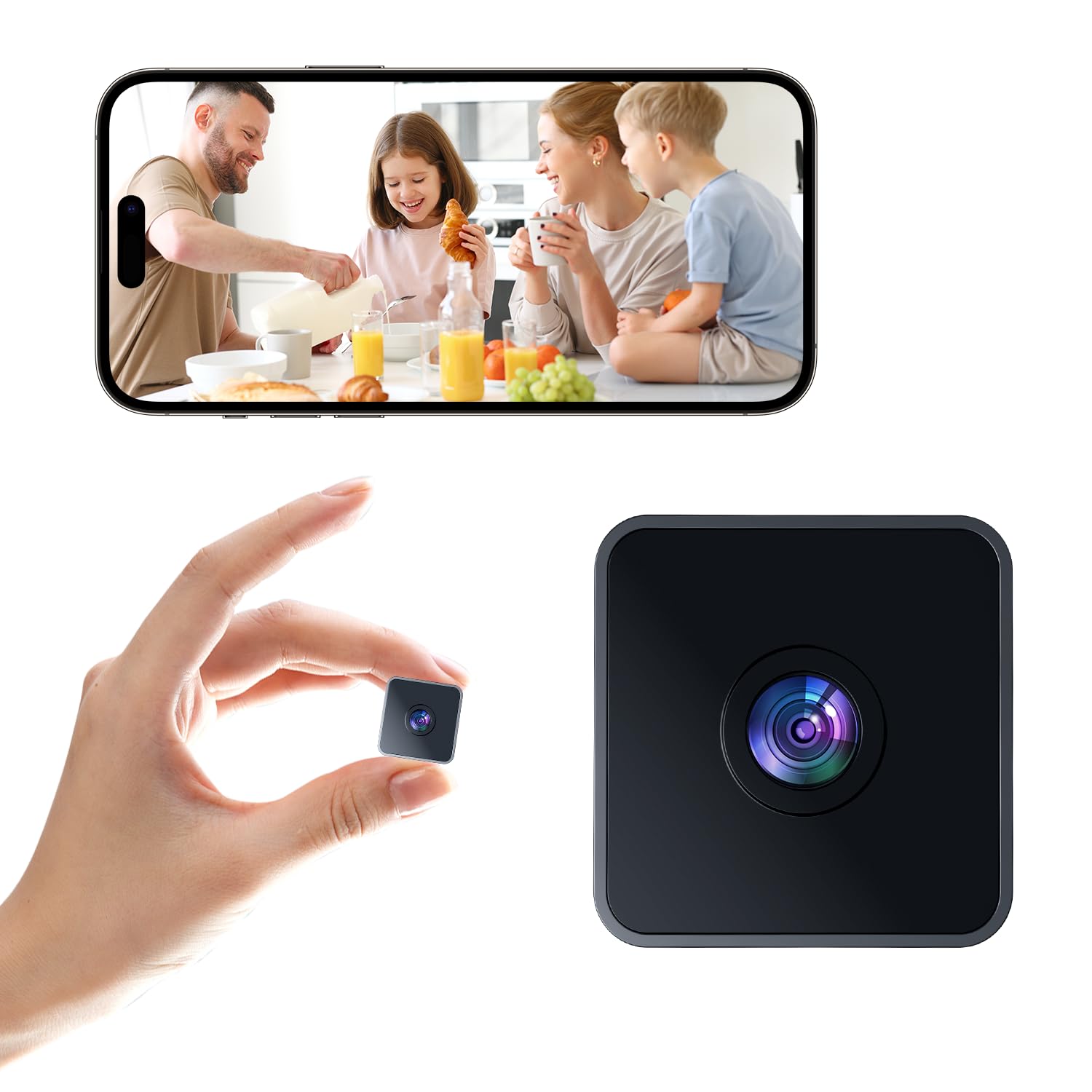 Photo 1 of 1080P Hidden Cameras - Indoor Camer - Nanny Camera - WiFi Wireless Cam - Home Camer for Pet/Baby - with Night Vision - HD Surveillance Cam - Surveillance Cameras with Motion Detection and Night Vision