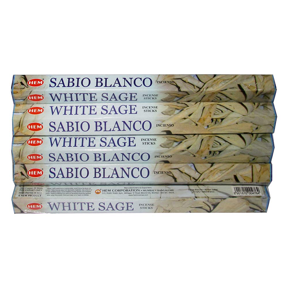 White Sage 100 Incense Sticks (5 x 20 Stick Packs) Amazon.co.uk