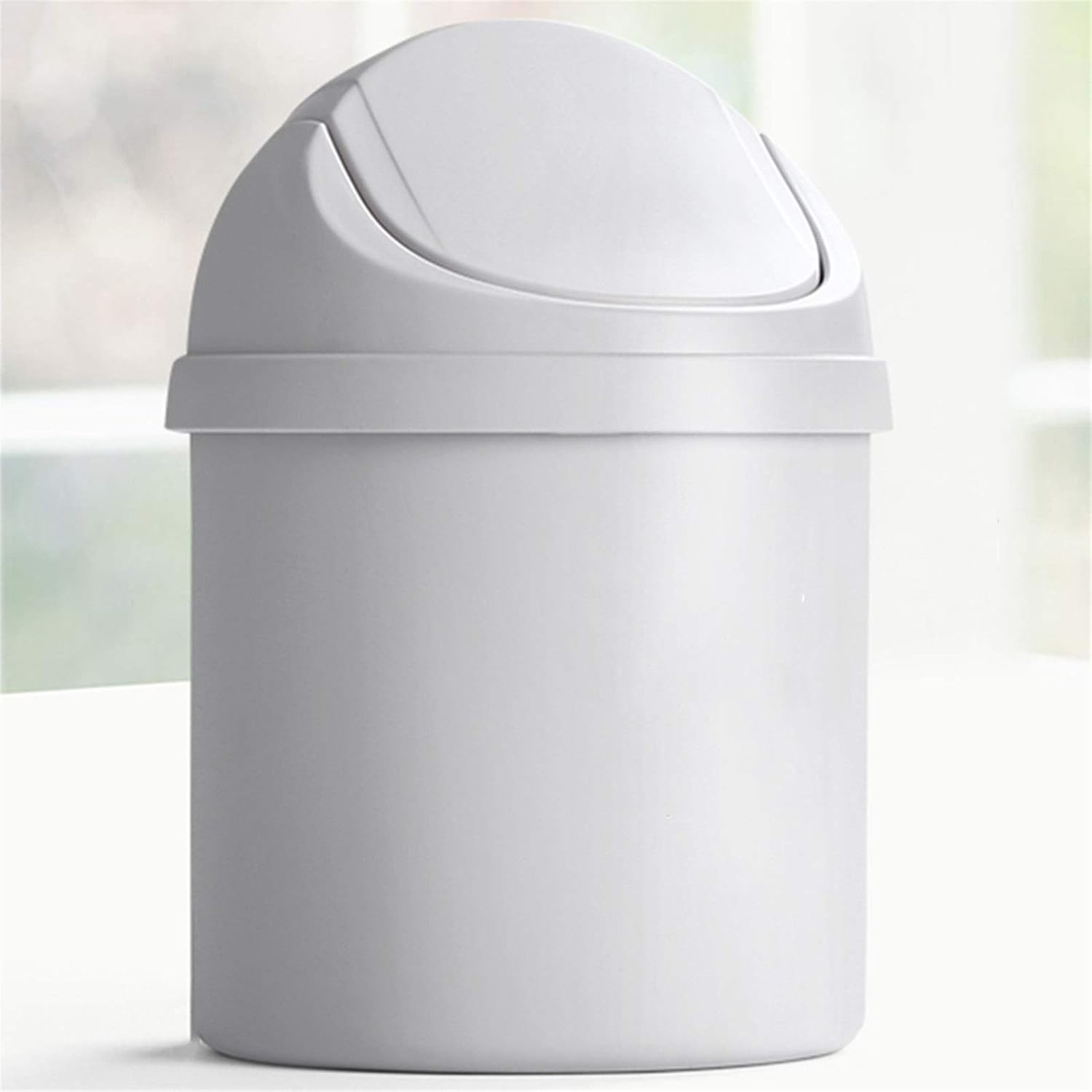 Zoavash Trash Can Plastic Trash Can, Small Desktop Design And Fliptop