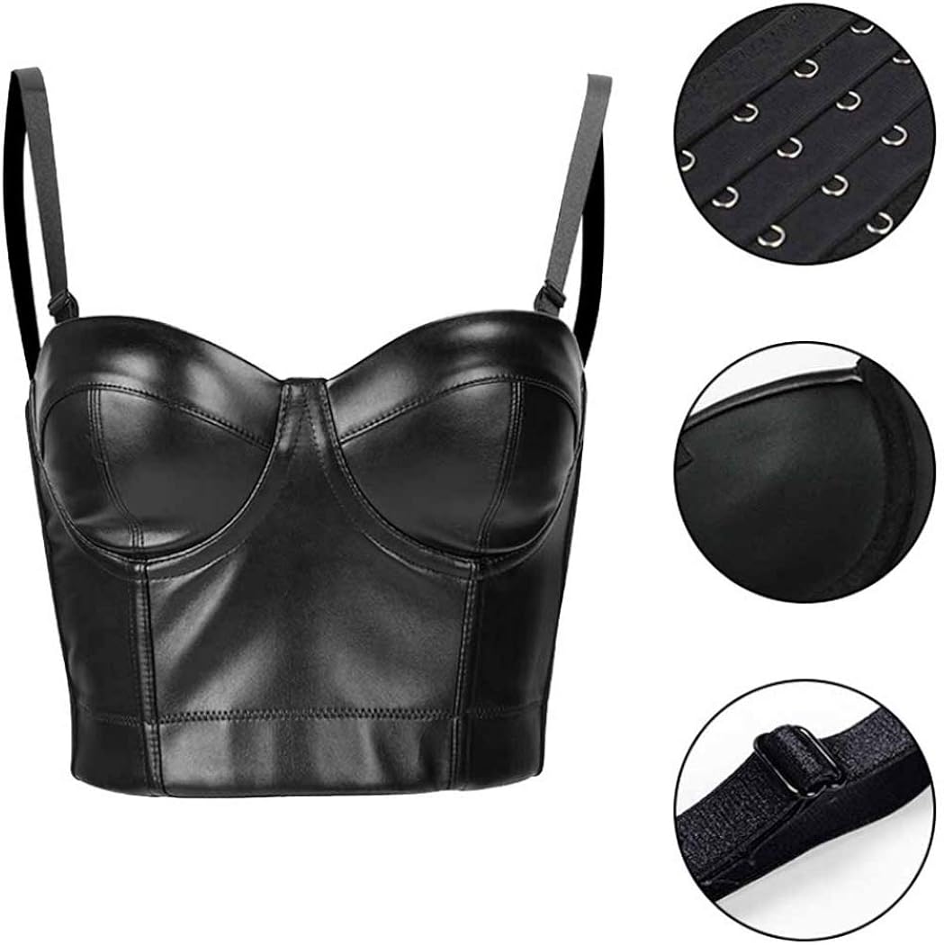 Jwans Damen abnehmen Unterwäsche Korsett Gothic Steampunk Bustier Leder