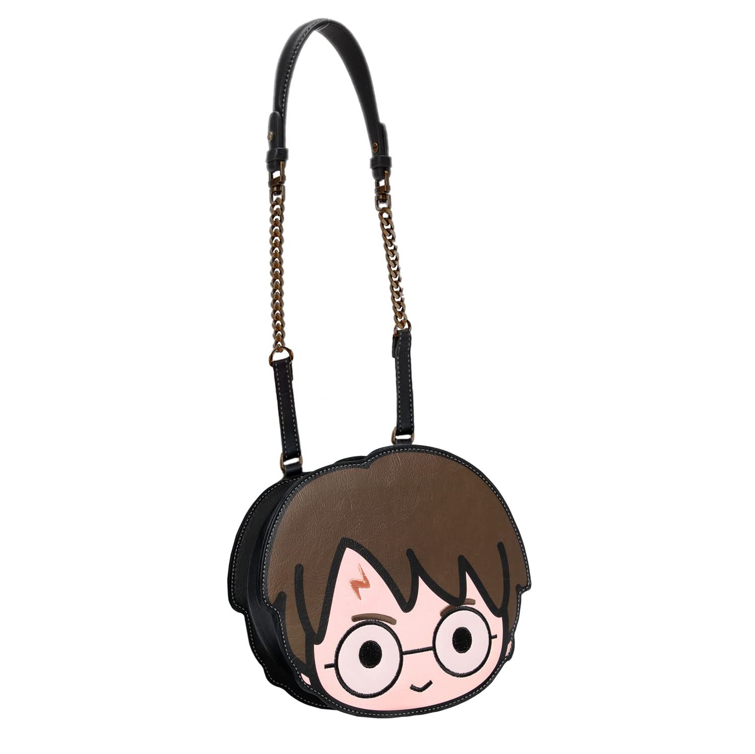 Harry Potter Chibi-Face Backpack, Brown, 7.5 x 21.8 x 18 cm, Capacity 2.5 L