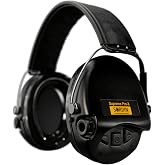 Sordin Pro-X Ear Muffs - Active and Electronic Ear Defenders w/Leather Headband - Gel Pads - Earmuffs for Hunting &amp; Shooting