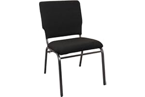 BizChair Black Multipurpose Church Chairs - 18.5 in. Wide