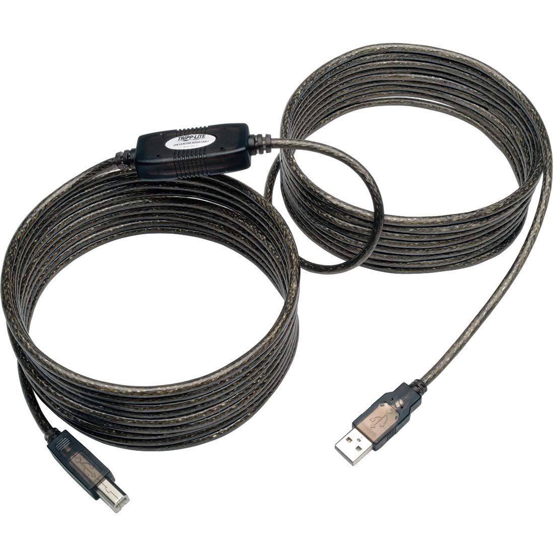 Tripp Lite USB 2.0 Hi-Speed A/B Active Repeater Cable (M/M), 7.62 m / 25-ft. (U042-025)