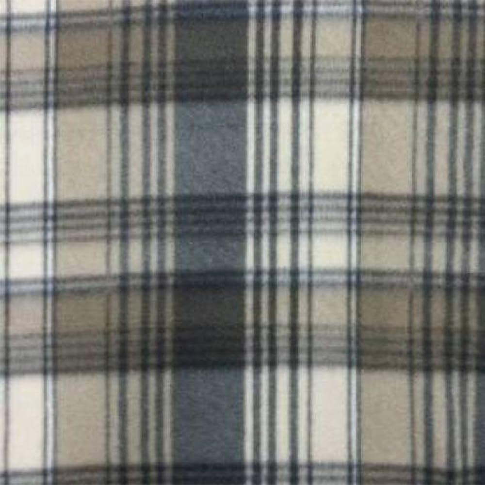 Pico Textiles 5 Yards Bolt - Camel & Charcoal Plaid