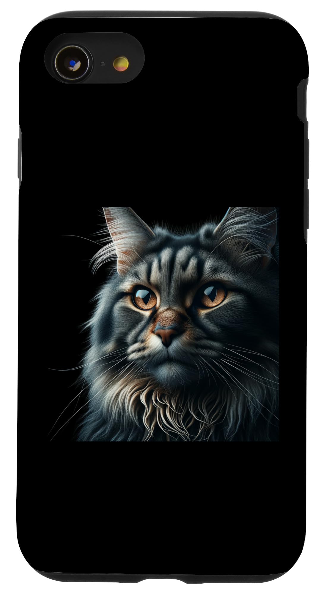 iPhone SE (2020) / 7 / 8 Manx Cat Shirt Cat Face Cute Cat Lover Cat Mom Dad Portrait Case