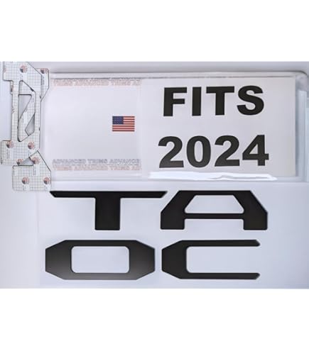 Matte Black 3D Tailgate Letters For 2019-2023 Trucks - Raised ABS Plastic Inserts With Strong Adhesive