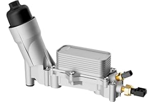 KLN PERFORMANCE 926-876 926-959 Upgraded Aluminum Engine Oil Filter Housing with Oil Cooler Fit For 2011-2016 Dodge Journey Charger Challenger Durango Avenger Wrangler Grand Cherokee Chrysler 200 300 Town Country