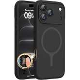 Miracase Silicone &amp; Magnetic for iPhone 18 Pro Max Case, Black | Compatible with MagSafe, Camera Control Cover, Premium Silicone Cover Shockproof Drop Protection Phone Case for 18 Pro Max