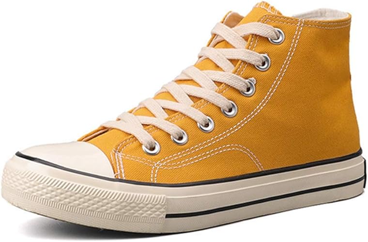 Amazon Sennian デッキシューズ レースアップ メンズ キャンバス スニーカー ハイカット キャンバスシューズ 靴 メンズファッション 男女兼用 春 夏 卒業式 入学式 セレモニー 男性用 父の日ギフト スニーカー