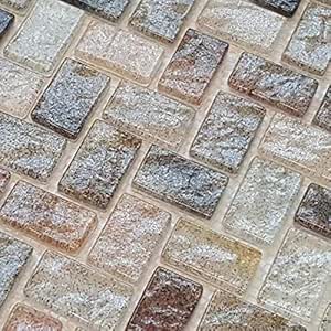 Azulejos de mosaico de cristal de ladrillo con espiguilla – baldosas de