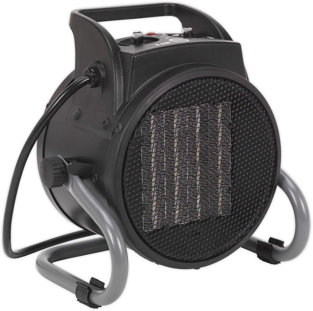Sealey PEH2001 Industrial PTC Fan Heater 2000W 230V Ceramic Instant Odour-Free