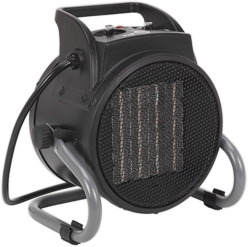 Sealey PEH2001 Industrial PTC Fan Heater 2000W 230V Ceramic Instant Odour-Free