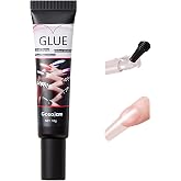 Super Strong Nail Glue for Acrylic Press-On Nails - No UV Light Needed, Fast-Drying, Professional Durable &amp; Water-Resistant Nails Glue, Long-Lasting Semi-Solid