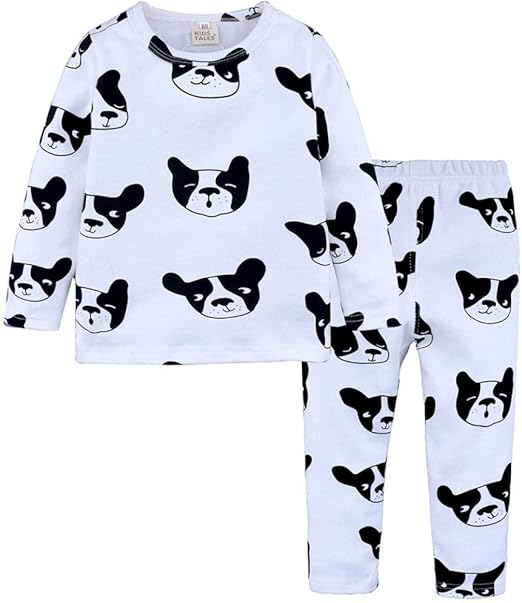 Ensemble De Pyjamas Bebe Nouveau Ne Filles Garcons Mamum 2 Pieces Coton Manches Longues Hiver Chaud Vetements De Nuit Pour 1 6 Ans Enfants Blanc 100 3ans Amazon Fr Gros Electromenager