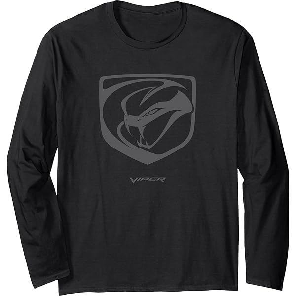 Amazon.com: Dodge Viper Logo Long Sleeve T-Shirt : Clothing, Shoes