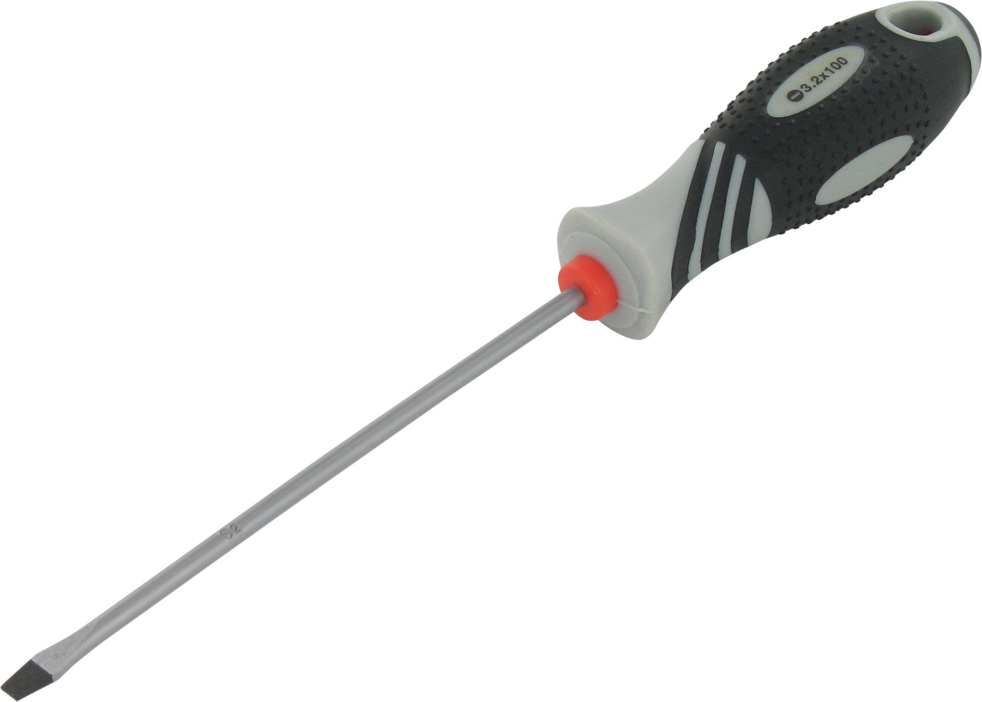 VAR DESTORNILLADOR Plano 3, 2 x 100 mm. Professional Flat-Head Screwdriver for Unisex Adults, Grey