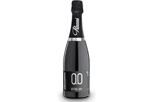 Princess Bollicine Bianco Extra Dry Dealcoholized 0.0% Non-Alcoholic Champagne Sparkling Wine From Italy 750ml, Halal Certified and Vegan