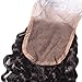Elva Hair Free Part Deep Curly Lace Closure Bleached Knots Brazilian 3.5