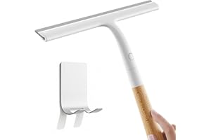 Silicone Shower Squeegee for Glass & Doors, Diveotree Multi-Purpose Squeegee for Bathroom Shower/Windows/Glass/Door, Heavy Du